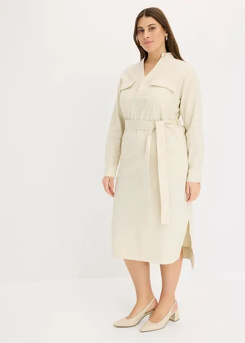 Robe-chemise midi, bonprix