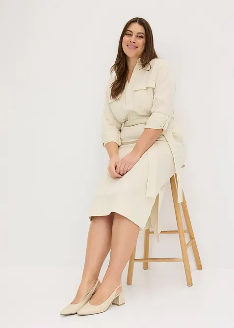 Robe-chemise midi, bonprix