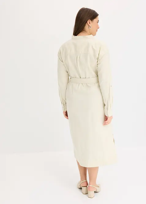 Robe-chemise midi, bonprix