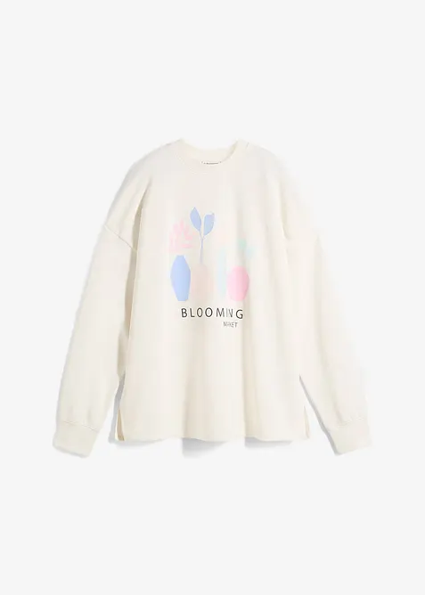 Oversize-Sweatshirt aus Baumwoll-Mix, bonprix