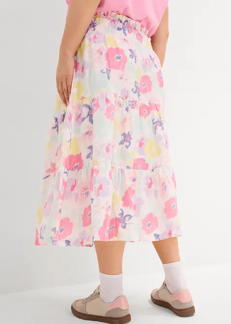 Stufenrock aus Musselin, bonprix