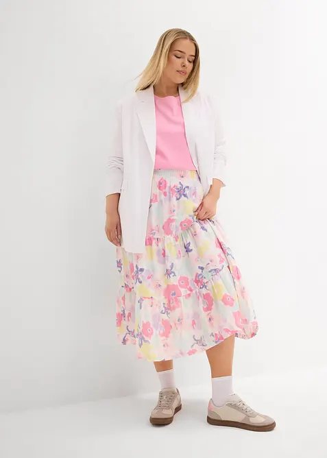 Stufenrock aus Musselin, bonprix