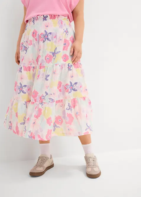 Stufenrock aus Musselin, bonprix