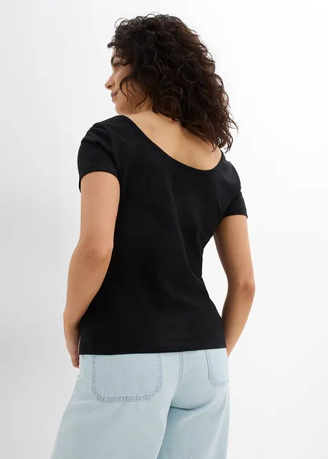 T-shirt à décolleté dos plongeant, bonprix