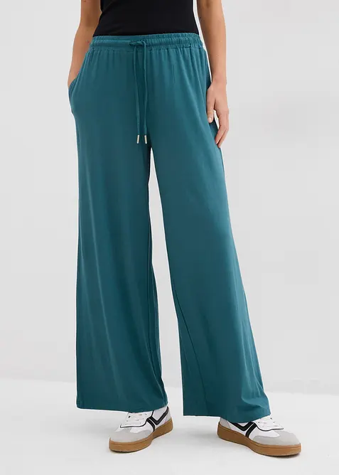 Pantalon fluide en jersey de viscose, bonprix