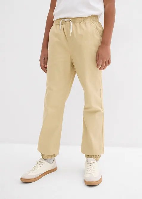 Lot de 2 pantalons jogger 100% coton, bonprix