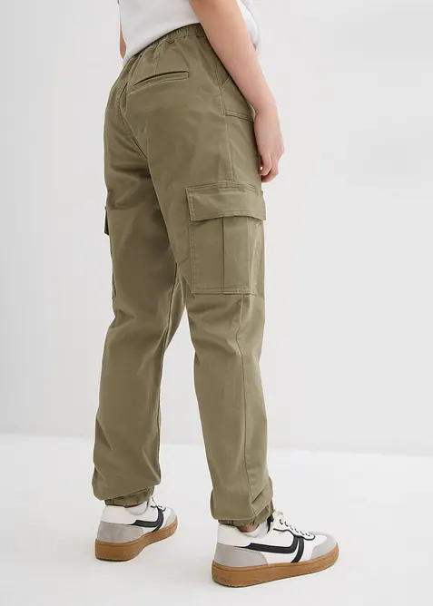 Pantalon cargo avec poches plaquées, bonprix