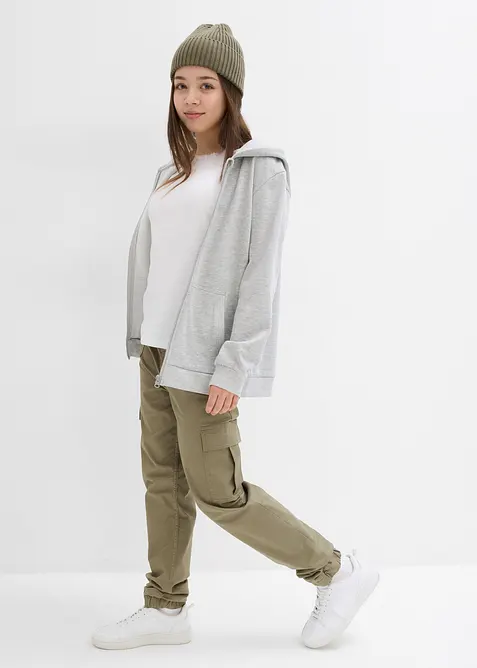 Pantalon cargo avec poches plaquées, bonprix