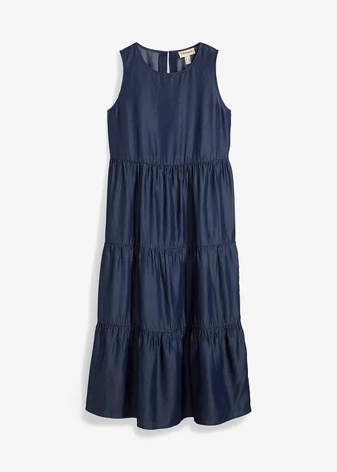 Robe midi en Lyocell lisse, bonprix