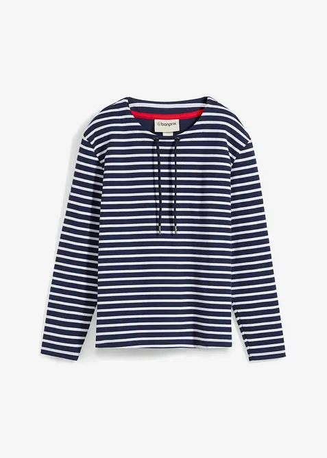 Sweat-shirt en matière texturée, bonprix