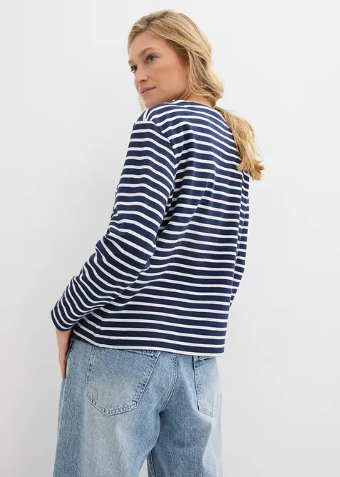 Sweat-shirt en matière texturée, bonprix