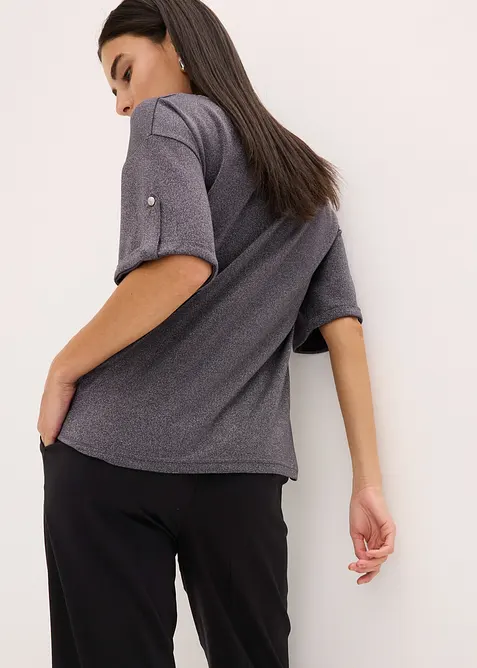 T-shirt en viscose à imprimé brillant, bonprix