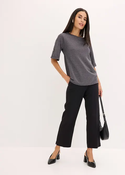 T-shirt en viscose à imprimé brillant, bonprix