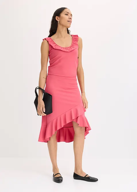 Jersey-Rock mit Volants, bonprix