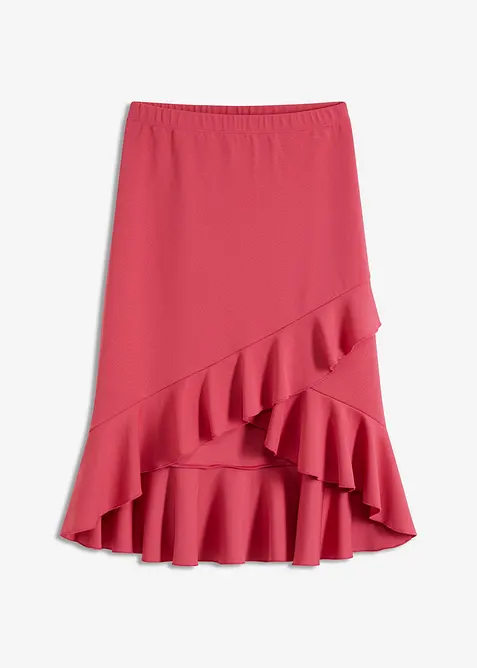 Jersey-Rock mit Volants, bonprix