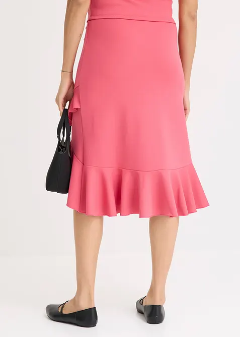 Jersey-Rock mit Volants, bonprix