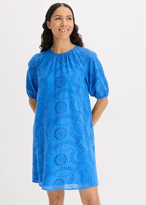 Kleid mit Lochstickerei, bonprix