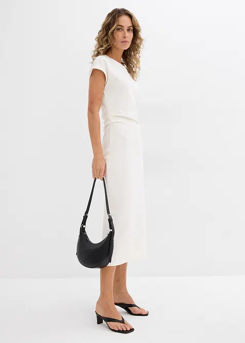 Robe midi en douce viscose mélangée, bonprix