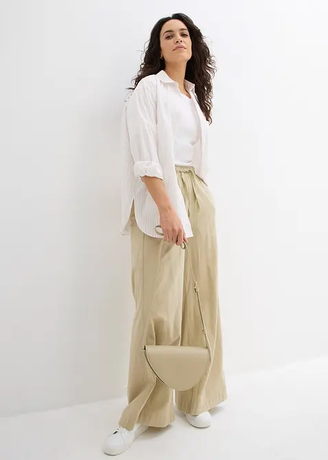 Palazzo-Hose aus reiner Baumwolle, bonprix