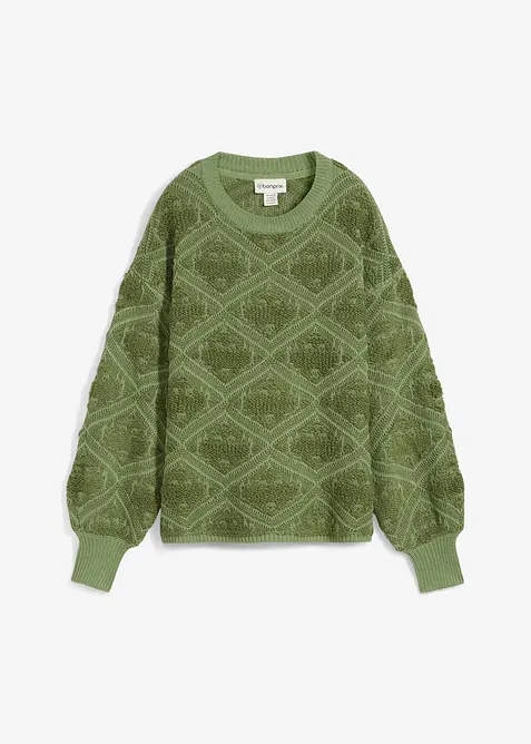 Pull en maille boxy, bonprix