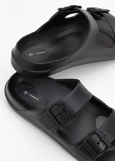 Pantoletten aus wasserabweisendem Material, bonprix