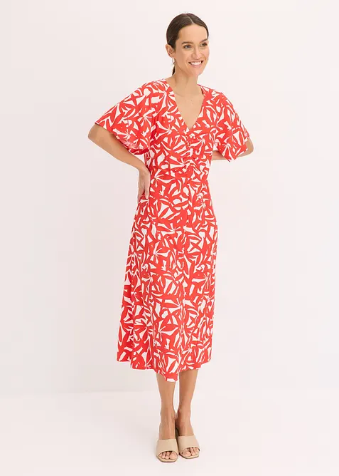 Jerseykleid mit Raffung, bonprix