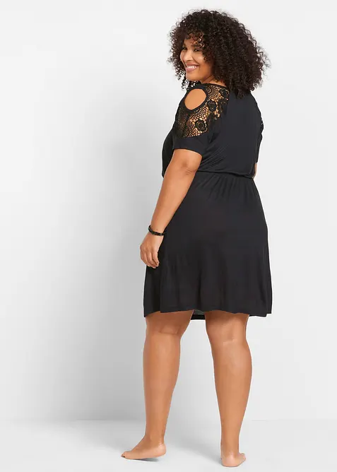 Robe de plage transparente en viscose, bonprix