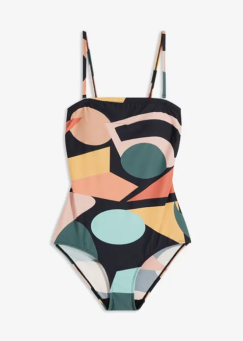 Maillot 1 pièce sculptant, maintien léger, bonprix