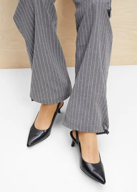 Slingpumps mit schmalem Absatz, bonprix