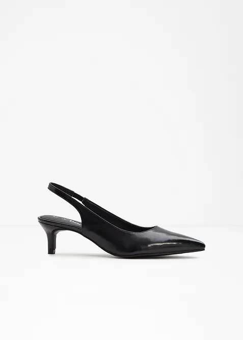Slingpumps mit schmalem Absatz, bonprix