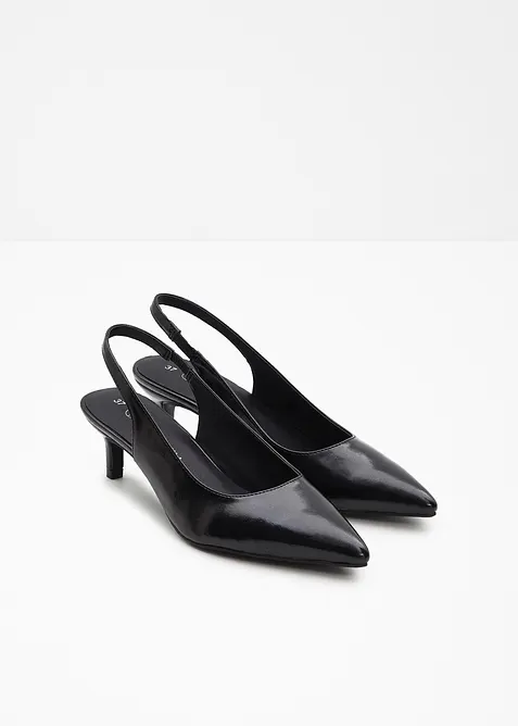 Slingpumps mit schmalem Absatz, bonprix