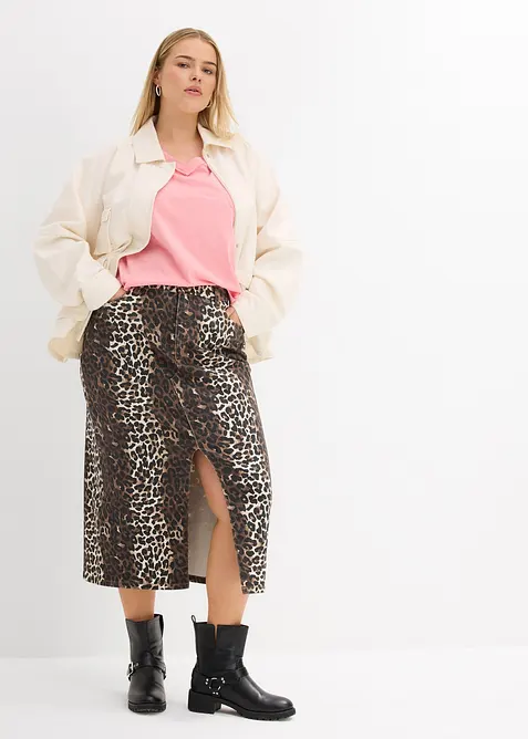 Twill-Rock aus Baumwolle mit Stretch, bonprix