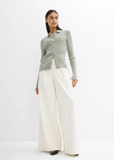 Gilet en maille, viscose m&eacute;lang&eacute;e, bonprix