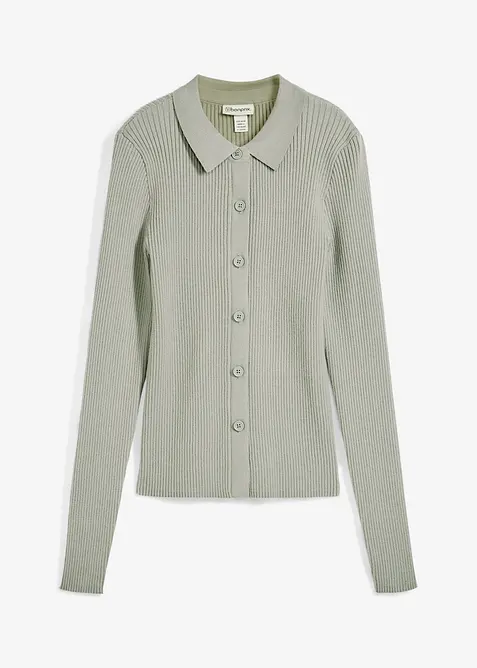 Gilet en maille, viscose m&eacute;lang&eacute;e, bonprix