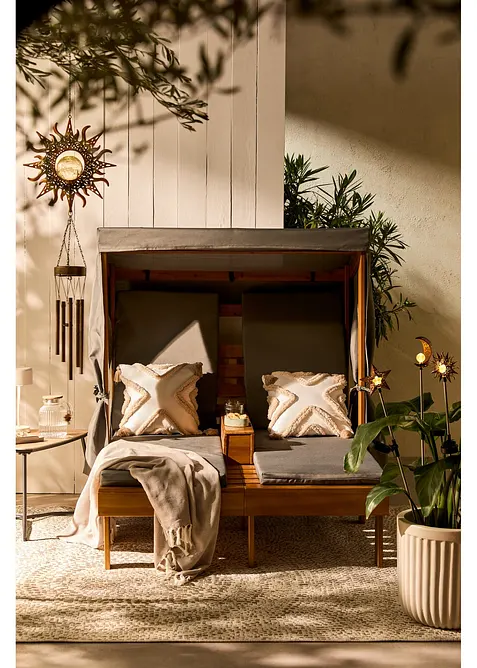 Housse de coussin à effet en relief, bonprix