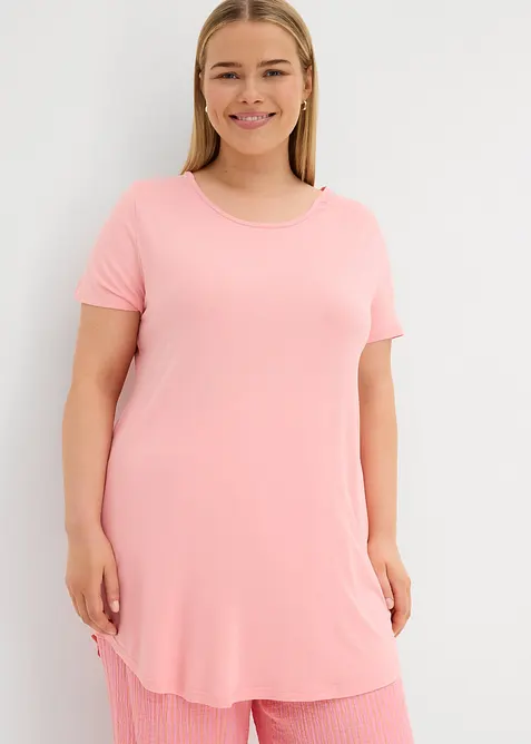 T-shirt long en viscose douce, bonprix
