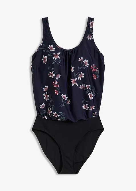 Maillot 1 pi&egrave;ce avec haut forme ballon, bonprix