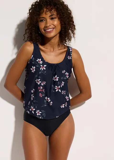 Maillot 1 pi&egrave;ce avec haut forme ballon, bonprix