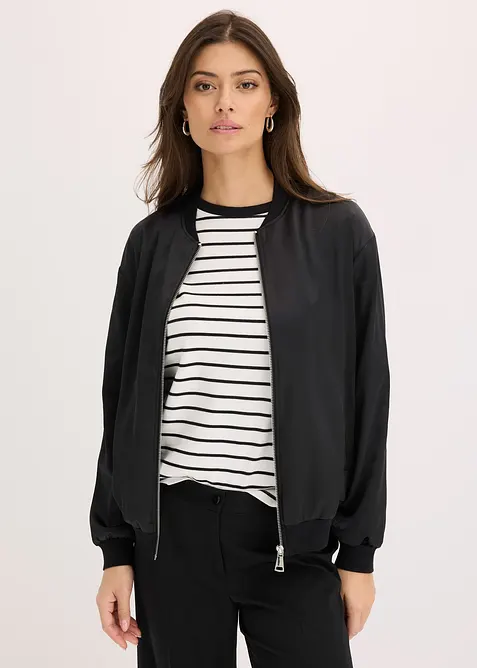 Blouson aus flie&szlig;endem Satin, bonprix