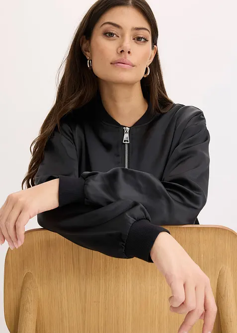 Blouson aus flie&szlig;endem Satin, bonprix