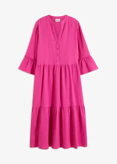 Maxikleid aus weichem Musselin, bonprix