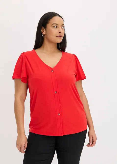 Shirt mit Knopfleiste, bonprix