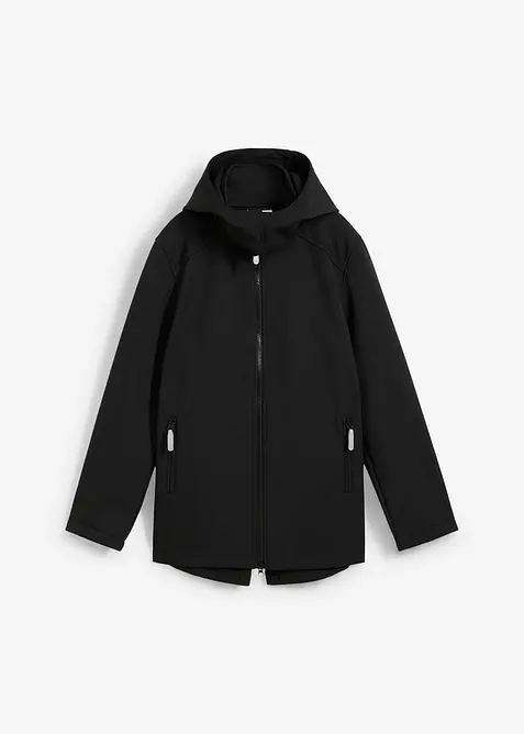 Softshell-Parka mit abnehmbarer Kapuze, wasserabweisend, bonprix