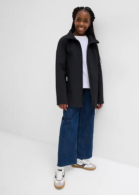 Softshell-Parka mit abnehmbarer Kapuze, wasserabweisend, bonprix