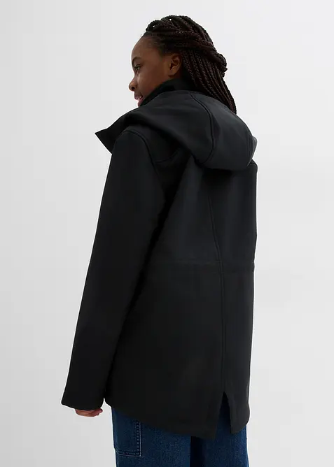 Softshell-Parka mit abnehmbarer Kapuze, wasserabweisend, bonprix