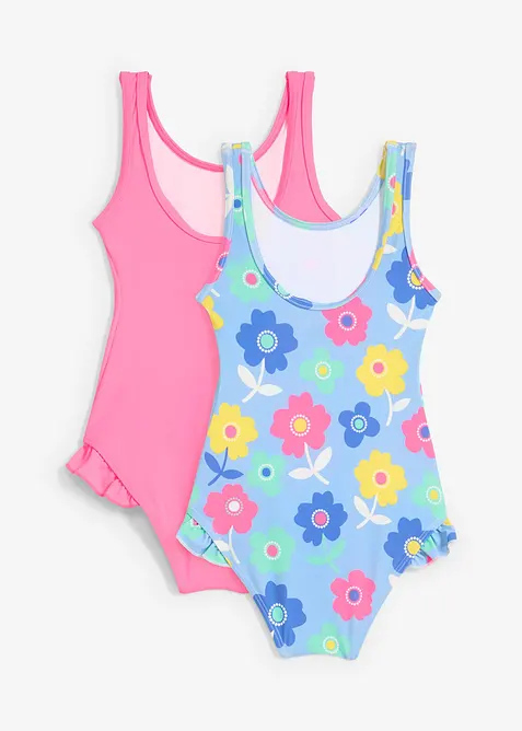 Lot de 2 maillots 1 pièce, bonprix