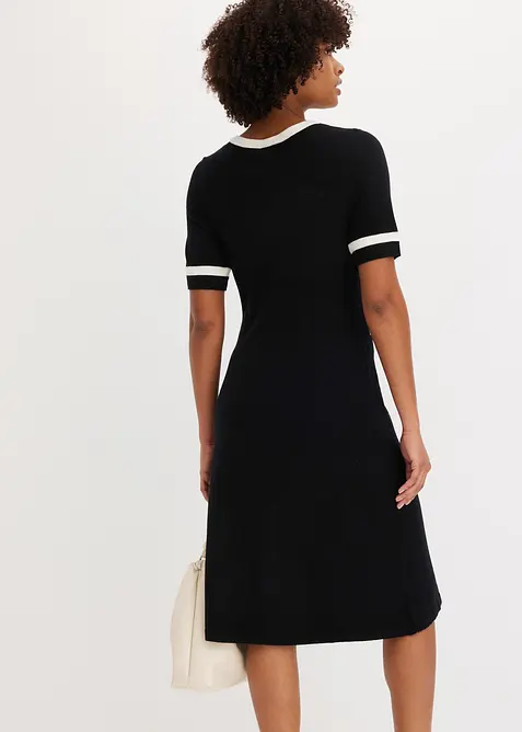 Robe en maille avec n&oelig;ud, bonprix