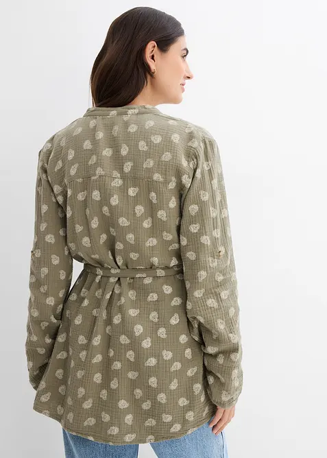 Blouse de grossesse et d&rsquo;allaitement en gaze 100% coton, bonprix