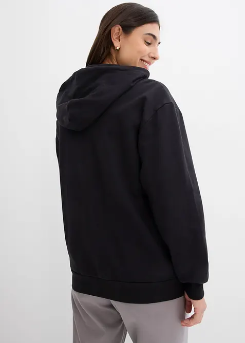 Sweat zippé 3en1 de grossesse avec empiècement de portage, 100% coton, bonprix