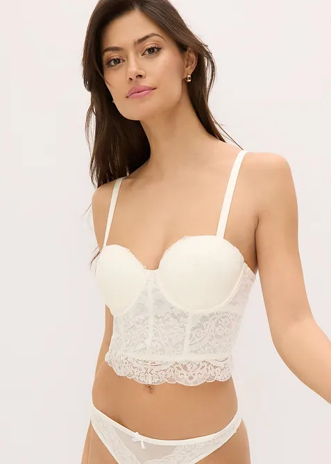 Top effet guêpière à armatures, bonprix